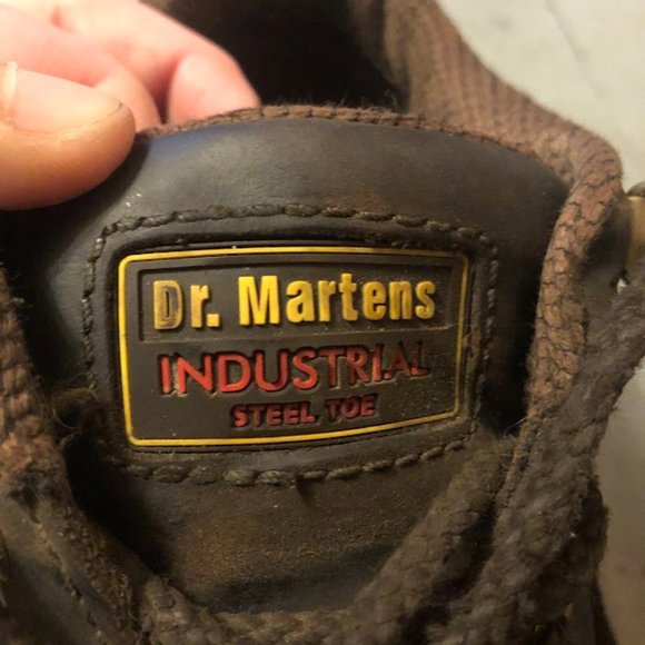 Dr Martins Reeder Brown Leather Lace-up Utility Shoe Steel Toe - Picture 8 of 8